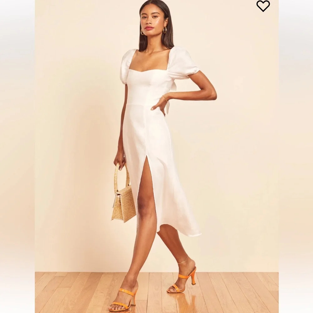 REFORMATION Denver Linen Dress Size 4